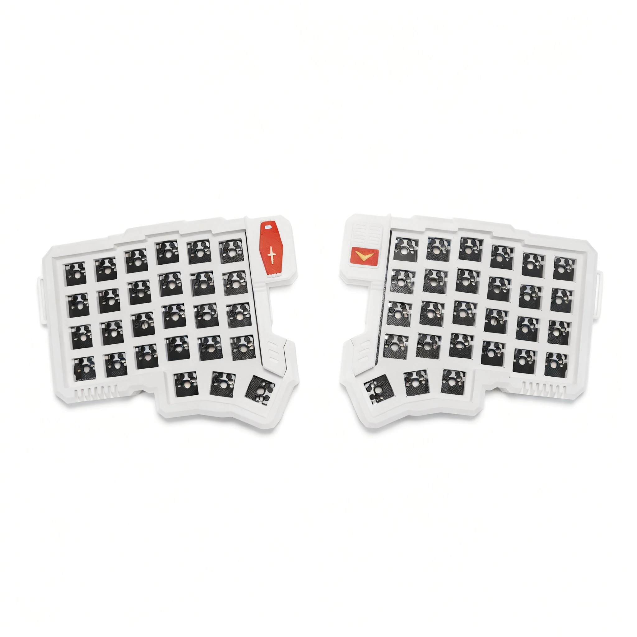 Silakka54 Split Keyboard Wired Hot Swap QMK/VIAL Split Mechanical Keyboard Ergonomics with Tenting Legs RP2040 PC Gamer Gifts