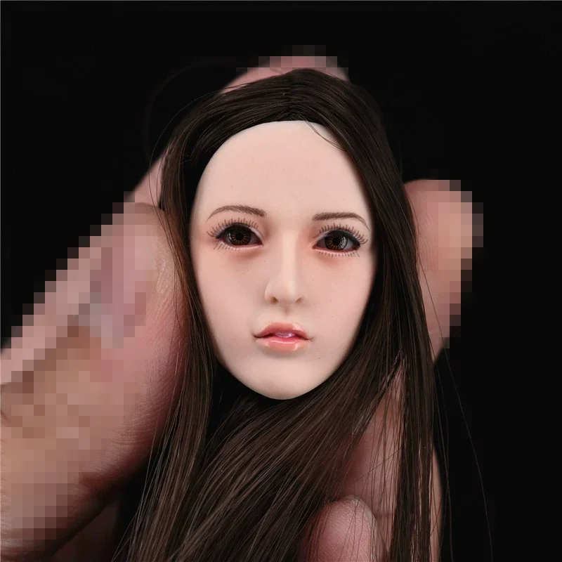 WONDERY 1/6 Ep01/Ep02 Elf Girl Head Sculpt Removable Ears for 1:6 Female Figure Doll Body Accessory Decoration