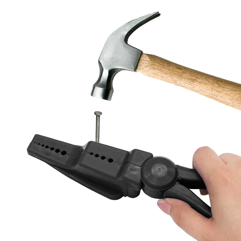 Nail Fixing Plier Plastic Safety Plier Tool-assist Plier Finger Protector Knuckle Plier For Hammering Nail Screw Plier