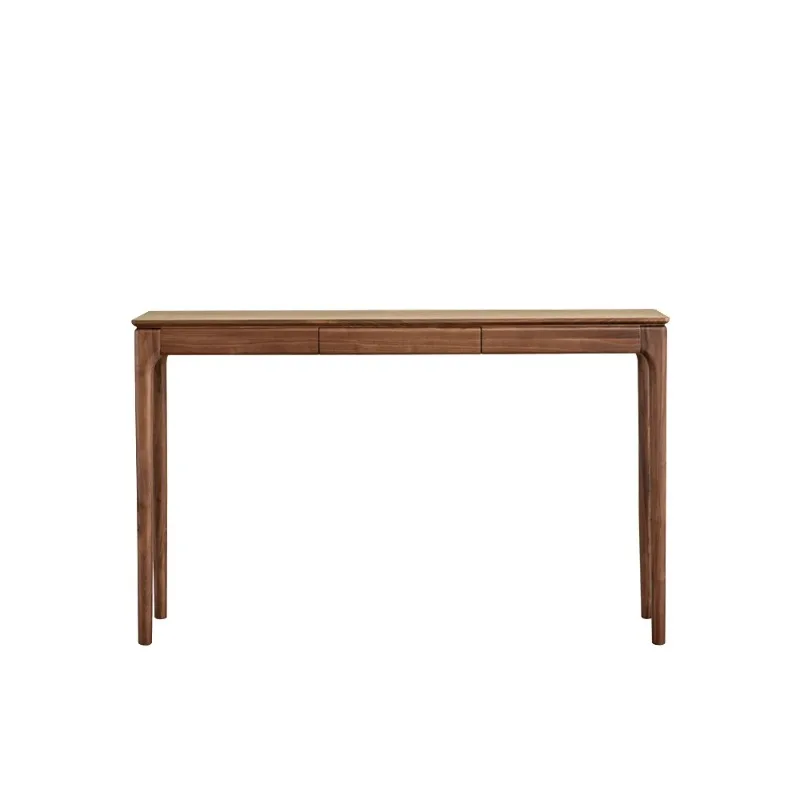 

North American black walnut entrance table, simple solid wood narrow table, new Chinese style strip case, a few against the wall