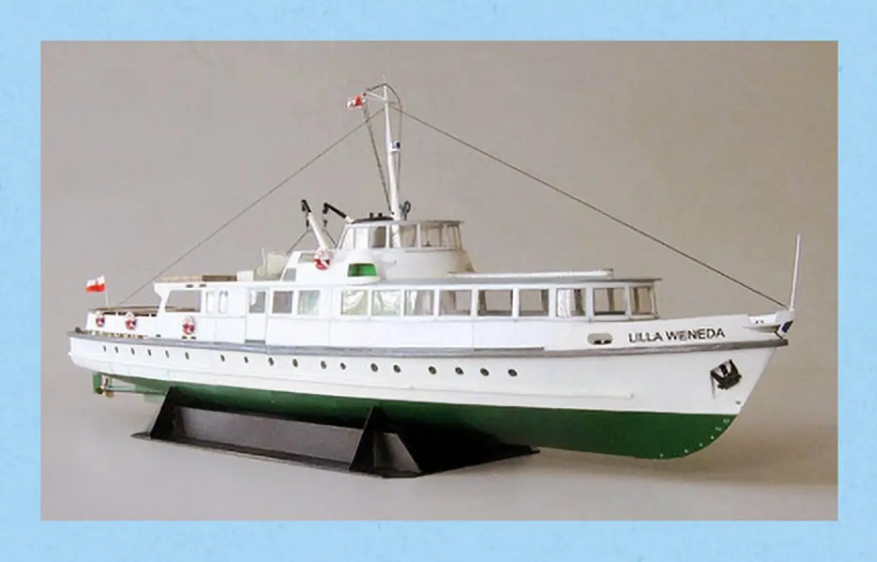 Paper Model 1:100 Polish Coast Ferries Night Cruise Ships Cruise Yachts Steamships Are Super Beautiful