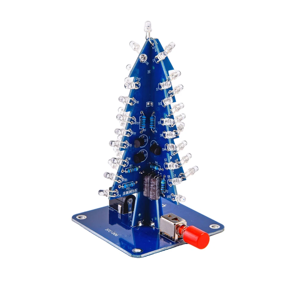 Colorful Christmas Tree Christmas Tree Kit DIY Enthusiasts Lightweight Design Training Welding Skills Christmas Decoration