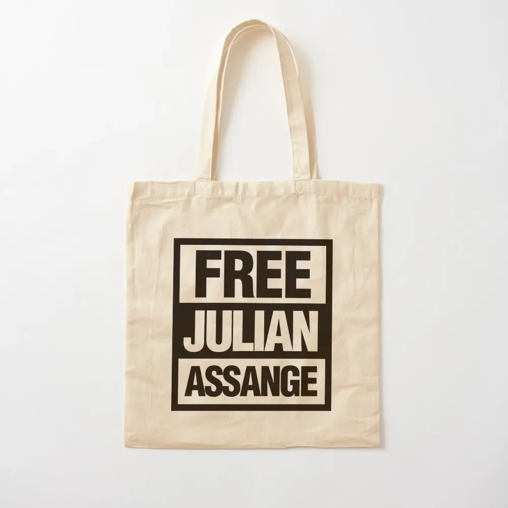 Free Julian Assange as Freedom of speech Tote Bag Woman shopper bag Women's shopper bag Lady bags Women's