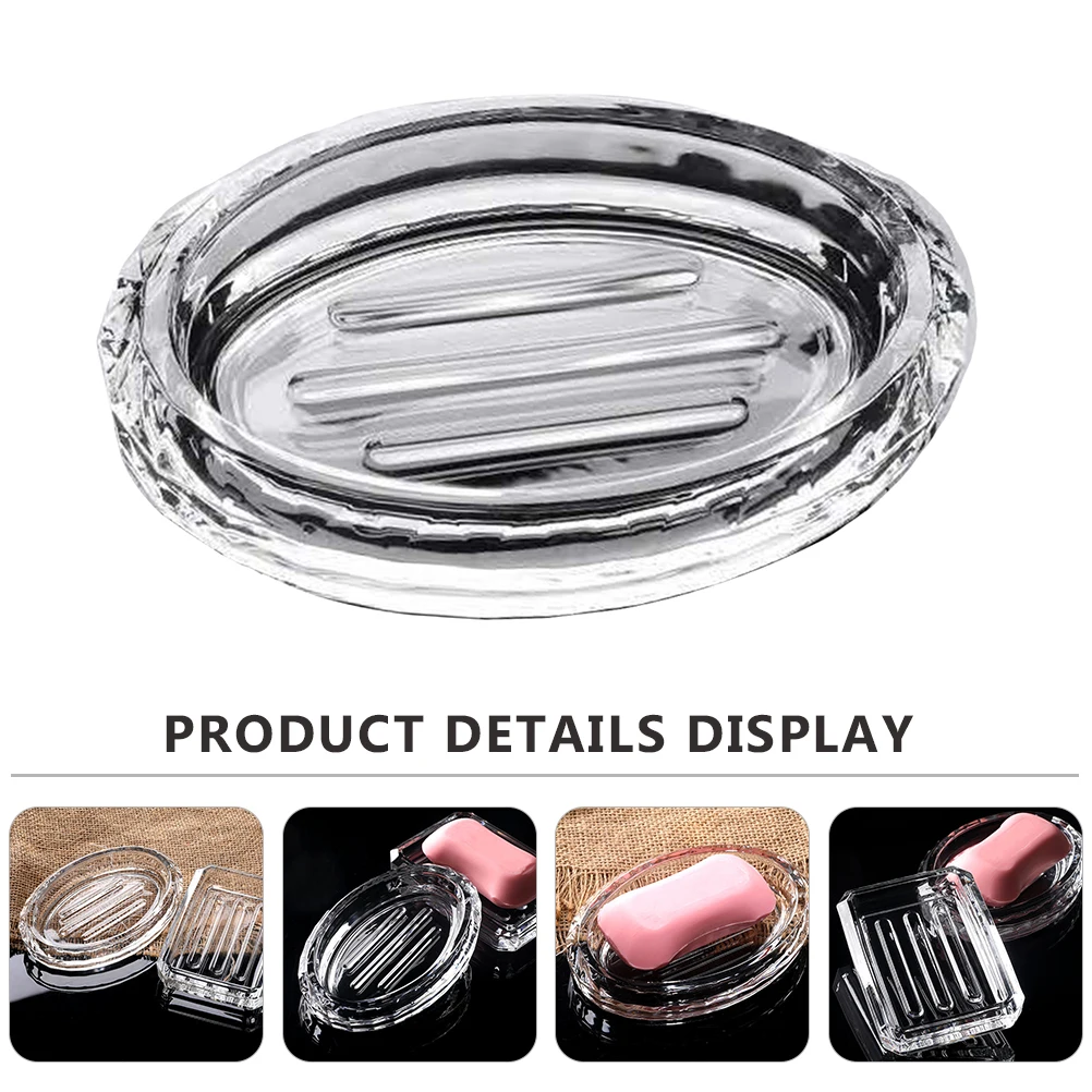 

Soap Box Bathroom Holder Case for Home Travel Container Shower Boxes Glass Toilet Containers
