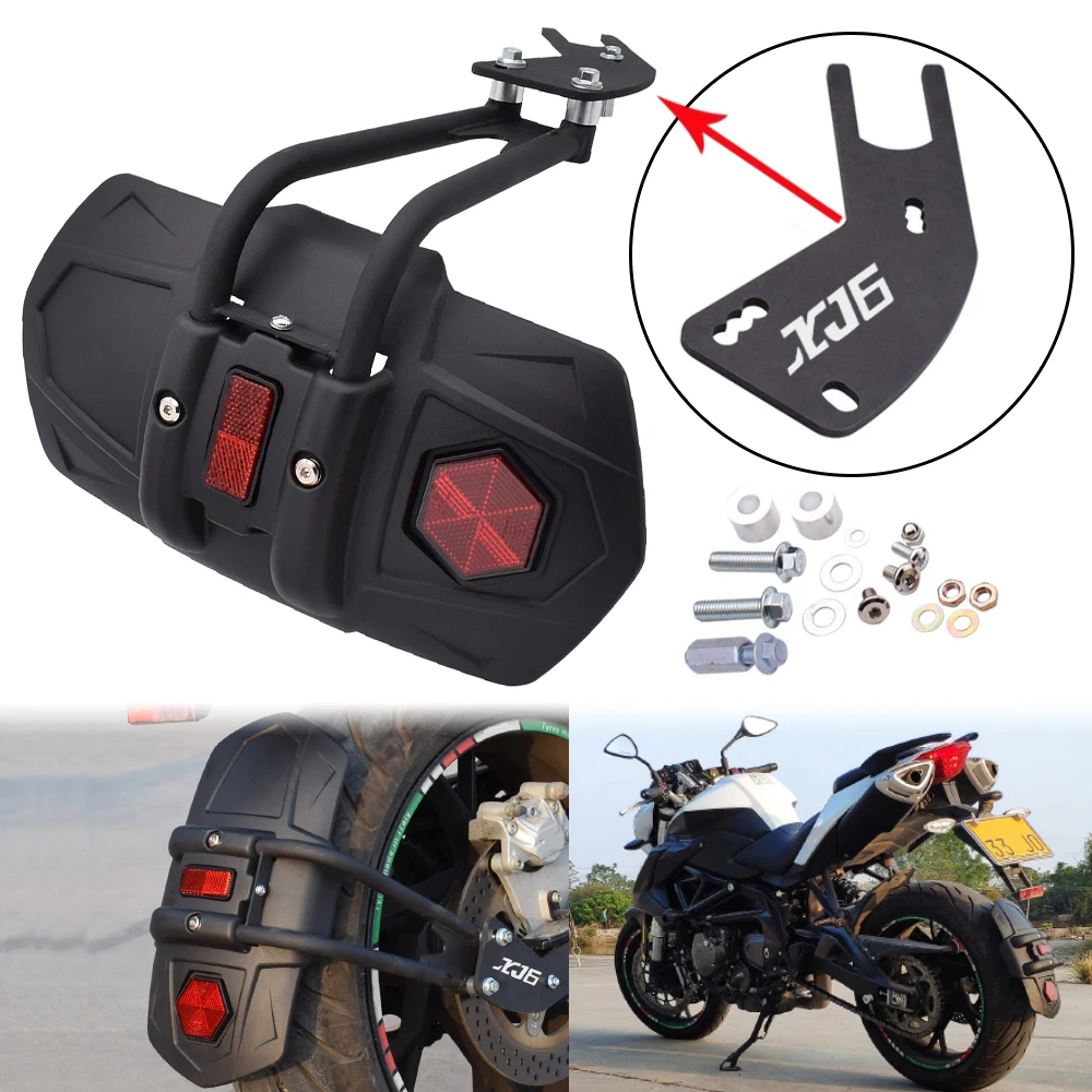 Motorcycle Black fender Rear Wheel Splash Guard Cover Splash Mudguard Protector with Bracket For YAMAHA XJ6 XJ6F/N XJ6 DIVERSION