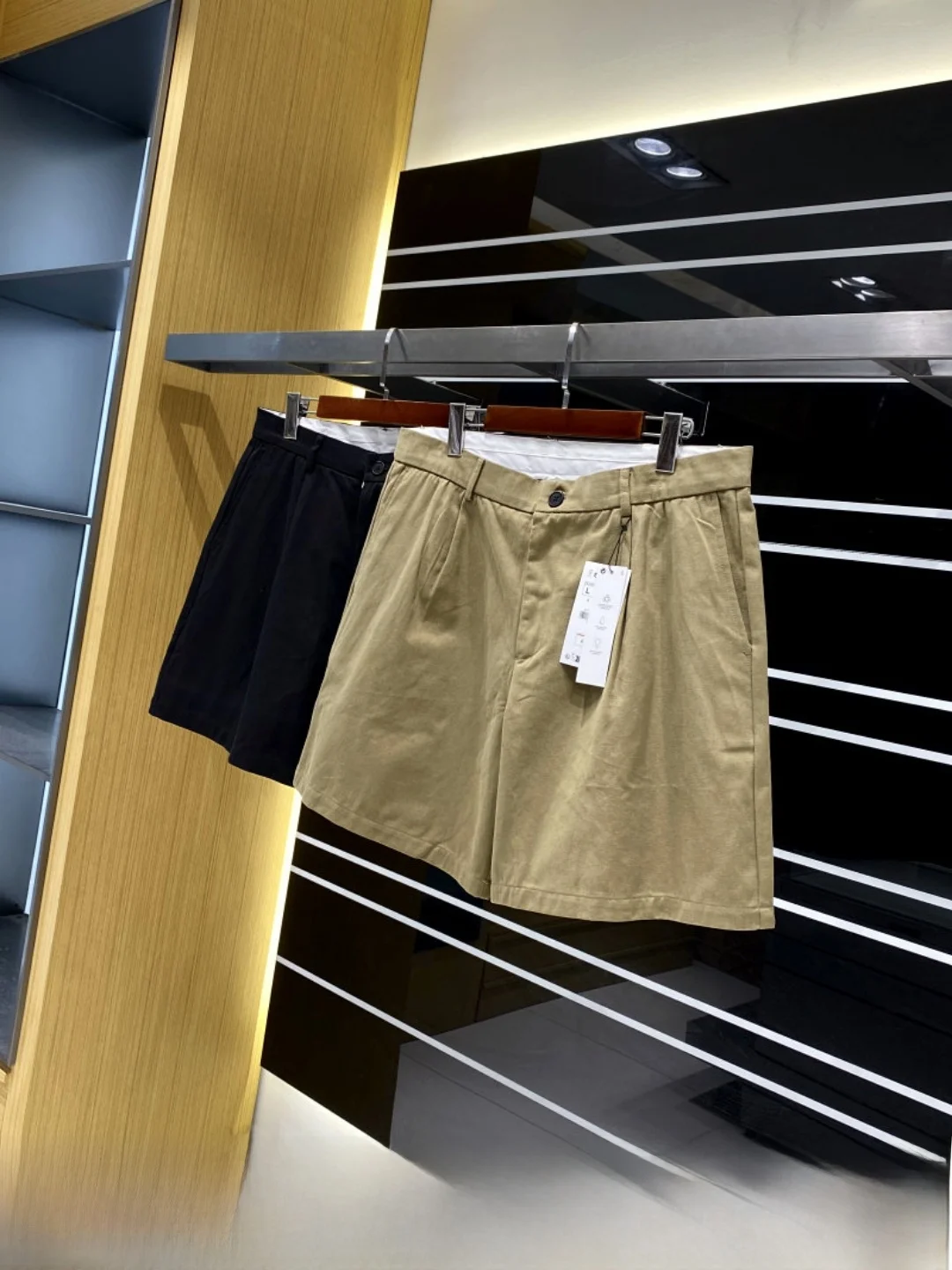 Stylish Men's Summer Straight Leg Suit Shorts Double Pleat Design Anti-Wrinkle Casual Fashion Urban Style mid Waist Cotton
