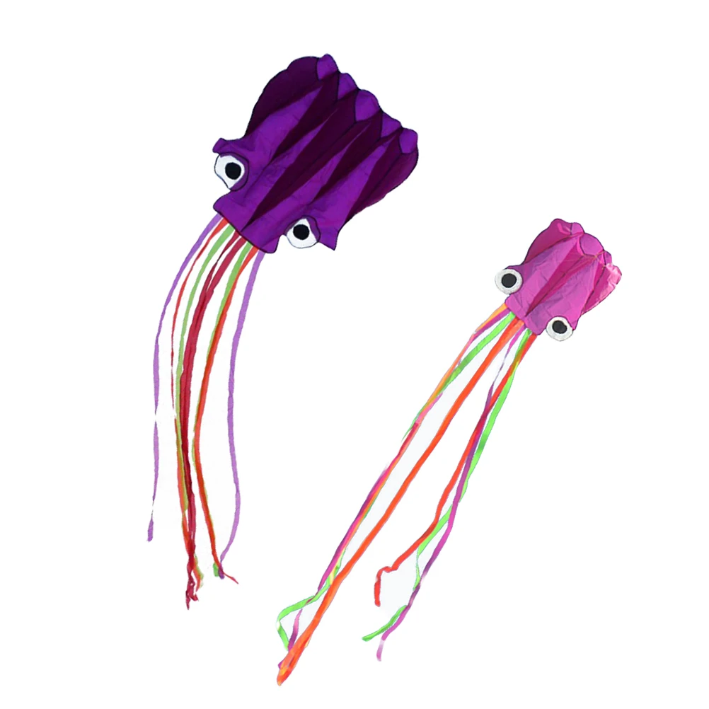 

2 Pcs Soft Octopus Kite for Kids Large Long Children Adult Lightweight Portable Grassland 30m String