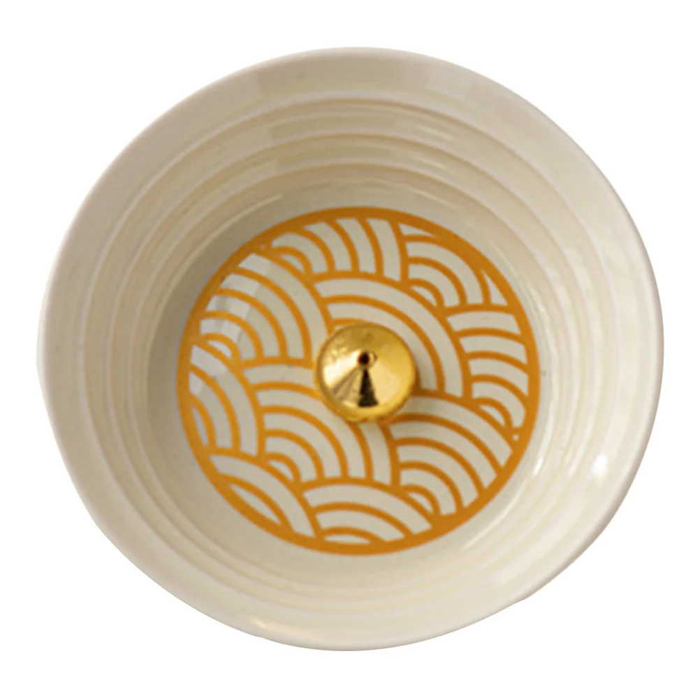 

European Style Ceramic Incense Stick Holder Modern Desktop Ornament Aromatherapy Incense Burner Relaxation Censer Ornament