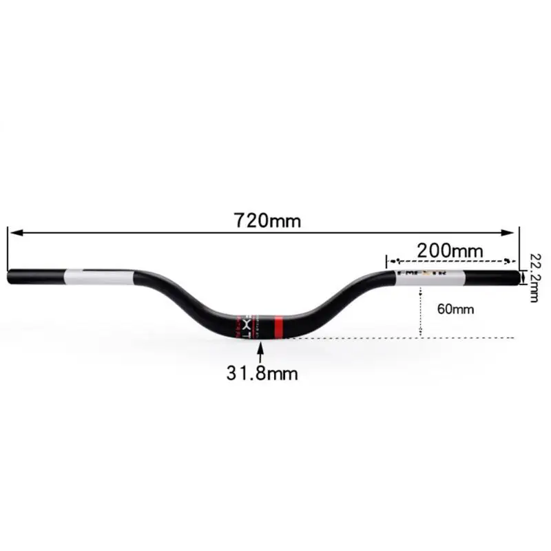 산악 자전거 핸들바 크로스 헤드 데드 플라이 핸들바 크로스바 변환, 스피드 바 액세서리, 31.8x720mm