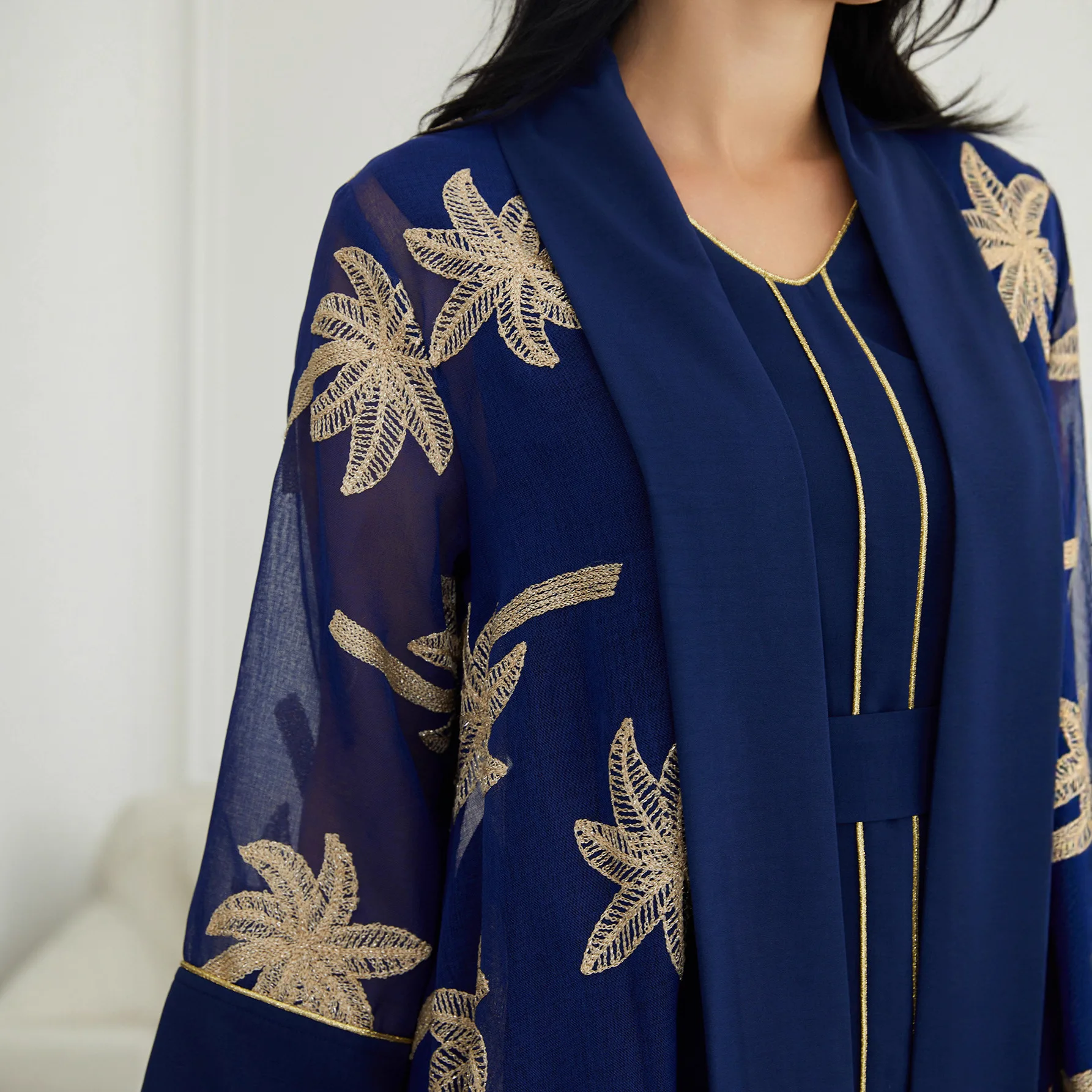 Midden-oosten moslim gewaad arabische dubai jurk elegante feestjurk abaya abaya jurk cw09748
