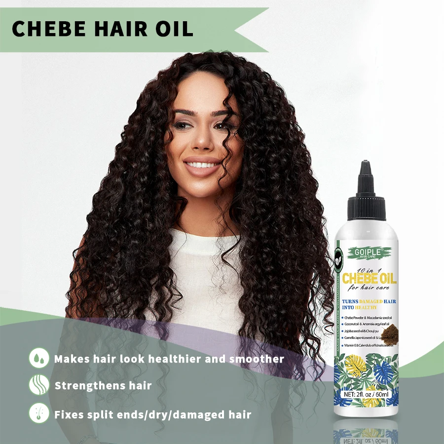 GOIPLE Chebe Hair Care Products Deep Nourish & Moisturize Conditioner Smoothing Anti-loss Breakage Hair Oil or Butter or Powder view 2
