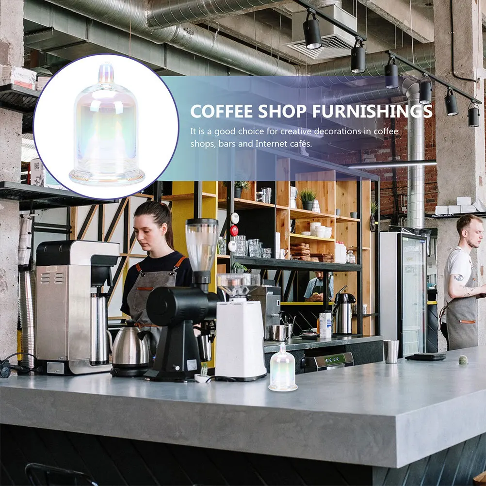 

1Set Glass Dome Wax Cup Aromatherapy Storage Container Beautiful Design Relaxation Mood Enhancing Event Decorations