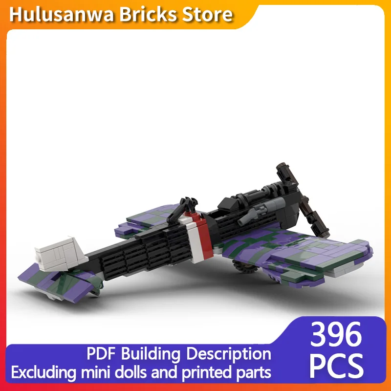 

D.1 WW1 Military Fighter Jets Model MOC Building Bricks War Equipment Modular Technology Gift Holiday Assemble Children Toy Suit