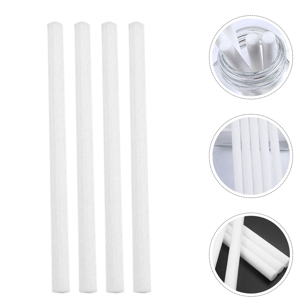 

50pcs Humidifier Swabs Aroma Bottle Inserts Diffuser Sticks Fragrance Wands Fiber 10cm Essential Oil Compatible Vaporizing