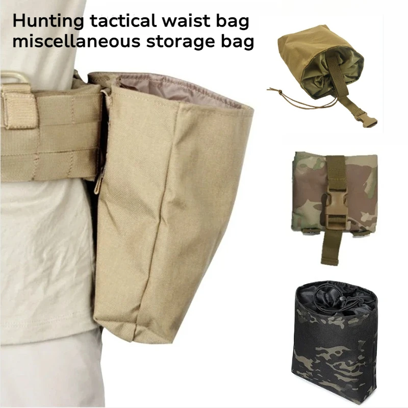 Hunting Accessoriesl Folding Debris Recycling Bag Molle Pouch Tactical Training Multifunctional Waist Bag Tactica Equipment