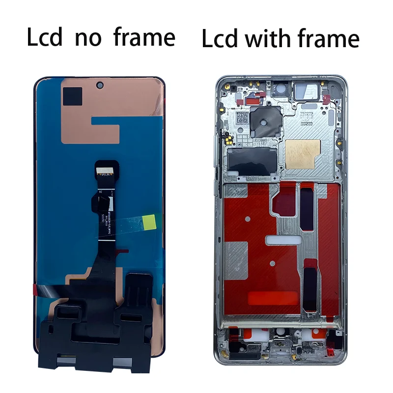 For Original For Huawei P50 Pro LCD JAD-AL50, JAD-AL00 Display Touch Panel Screen +Frame Digitizer Assembly For Huawei P50 Pro