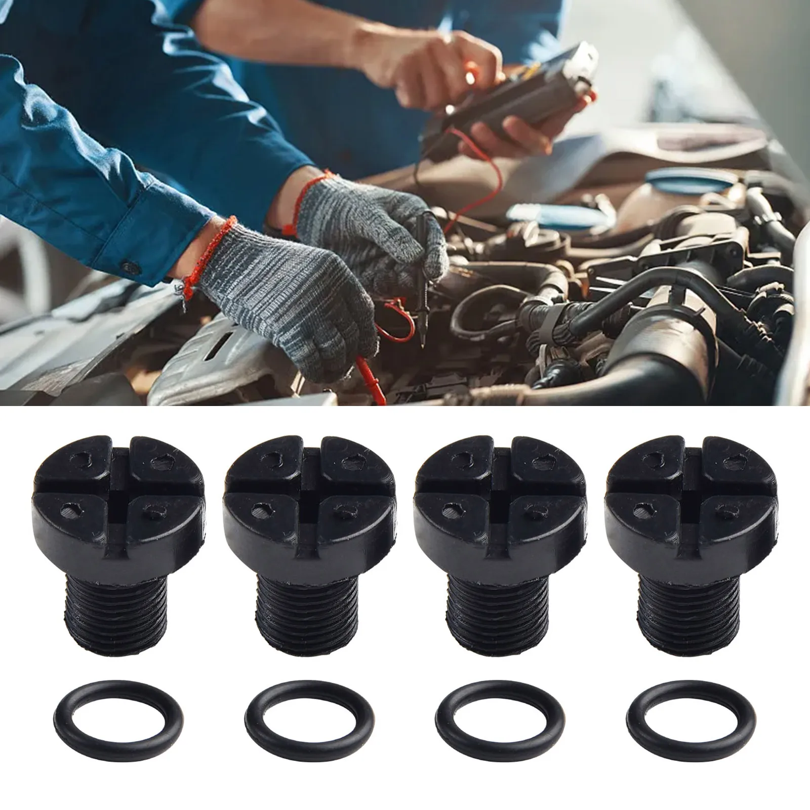 

Bleed Screws Screw 4Pcs Car Accessories Car Parts Radiator Screw Tank Bleed Direct Replacement High Quality Material 17111712788