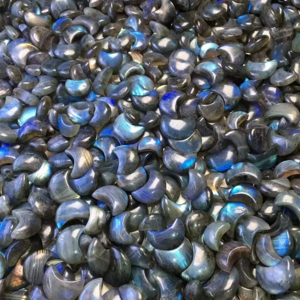 

Natural Stone Labradorite Moon Quartz Crystals Moonstone Gemstone Healing Reiki DIY Home Decoration Energy Spiritual Products