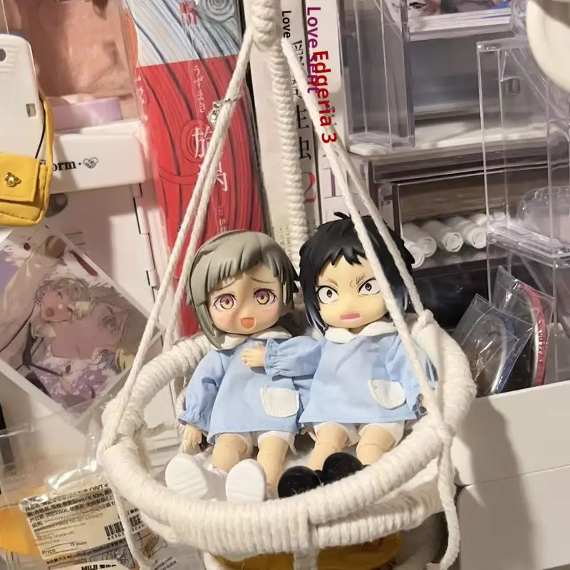 Keine Puppe Diy Bjd Puppe Schaukel Stuhl Baumwolle Hängenden Korb 10 cm Puppe Zubehör Handgemachte Schaukel Bett Spielzeug Für Puppe sammelder Und Hobbie
