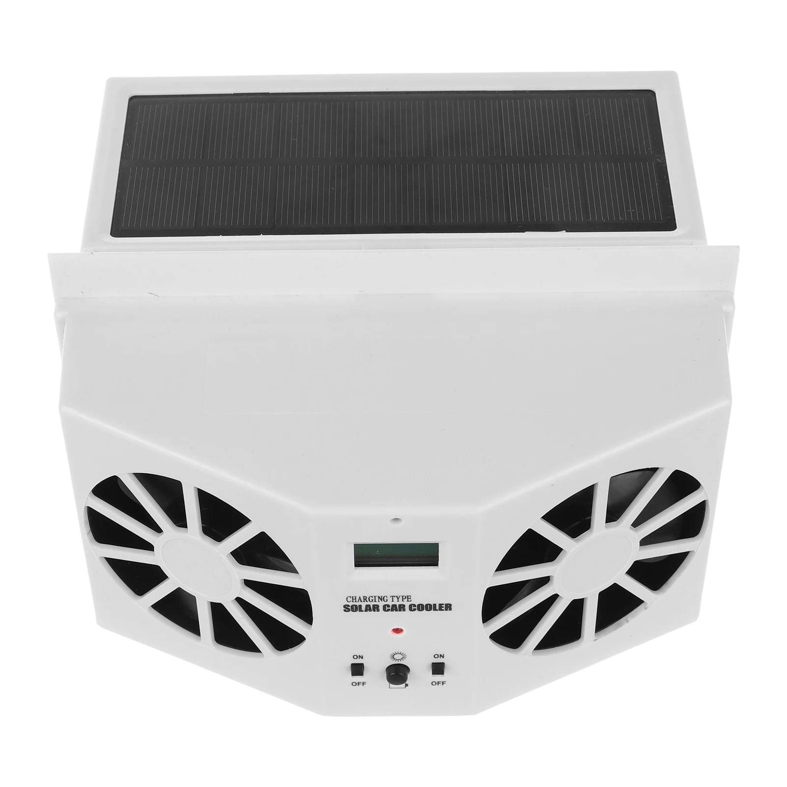 

Solar Car Fan for Cars Cooling Accessories White ABS Car Window Exhaust Fan Solar Circulation Smoke Ventilation