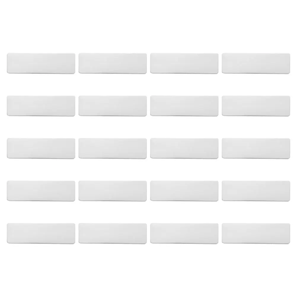 

20 Pcs Stainless Steel Name Tag Engraving Metal Blanks Id Badge Plates for Labels Billet Tags Dog Diy Plaques Nurse