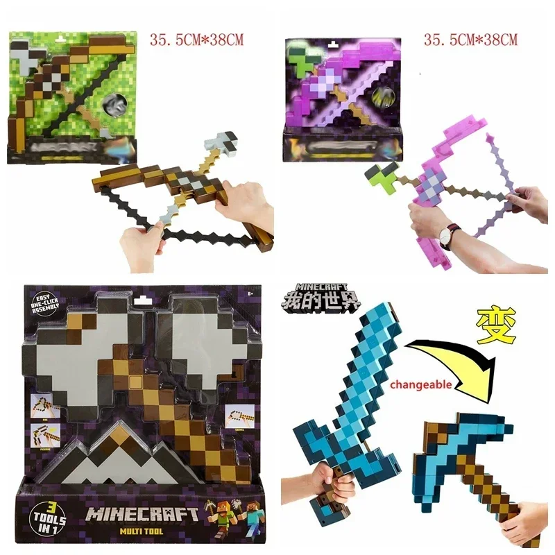 Mattel Minecraft Ensemble épée et pioche pour enfant Accessoire portable pour jeux de rôle et costumes