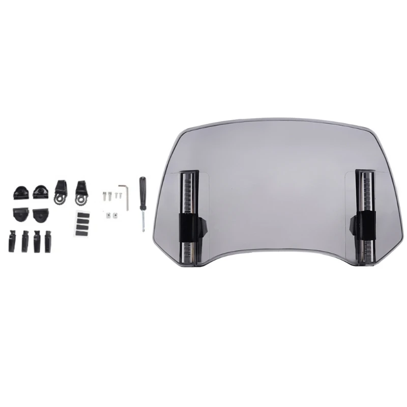 Motorcycle Windshield Extension Deflector, Foldable Shield for Enhanced Riding Experience High Resistance Against Sand