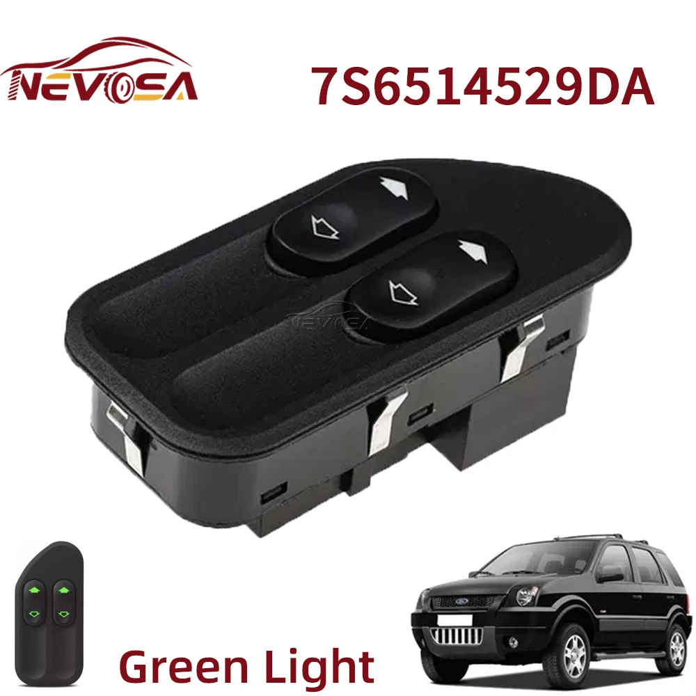 7S6514529DA para Ford Ranger Fiesta Ecosport 2004 2005 2006 2007 2008 botón de interruptor de Control de ventana eléctrica 7S65-14529-DA