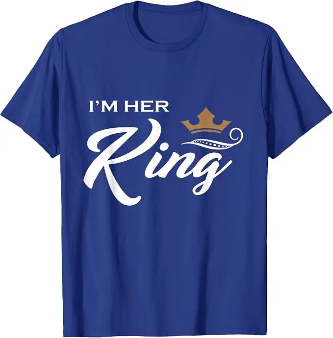 Ich bin ihr König T-Shirt, lustiges Paar-Shirt für Freund und Freundin, ich bin seine Königin für Frauen, Valentinstag, Jahrestage, Partykleidung, T-Shirt – Detail 18
