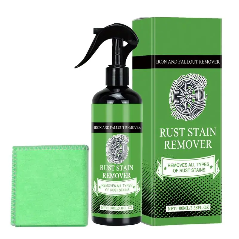 

Rust Reformer Spray 100ml Wheel Cleaner Spray Includes Towel Wheel Hub Refurbishment Cleaning Supplies For Vehicle Truck