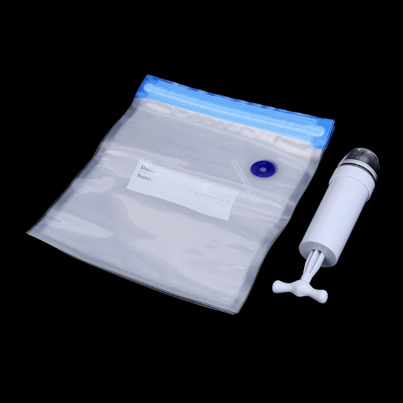 5Pcs Packaging Bag+Food Vacuum Sealer Storage Saver Hand Kitchen Machine Drop Shipping