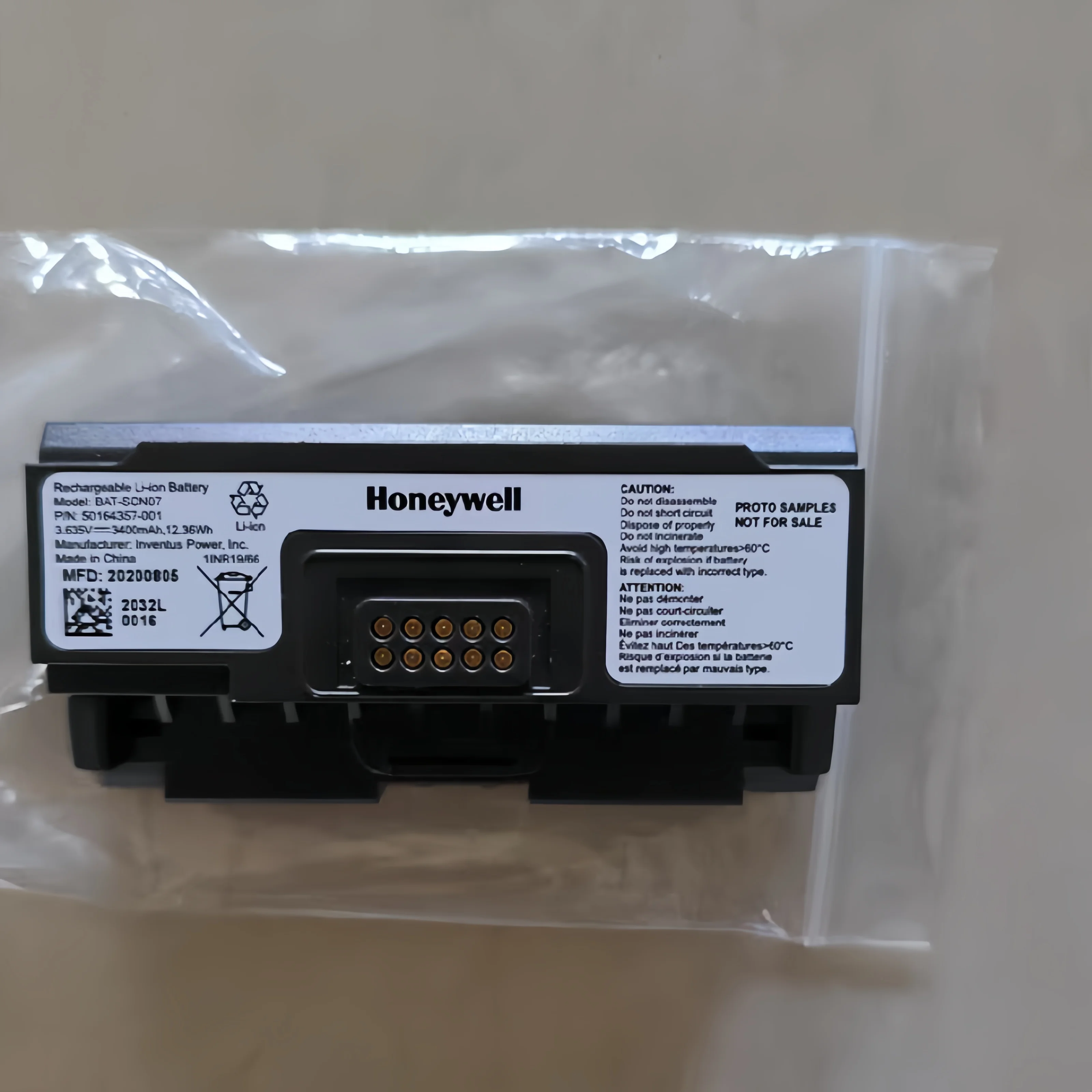 Original authentic Honeywell collector battery BAT-SCN07 3400 mAh