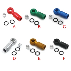 Oil Needle Olive Heads Aluminum Alloy Hydraulic Disc Brake Hose Connector Replacement for Shimano SLX/XT/XTR/BH-90 Red