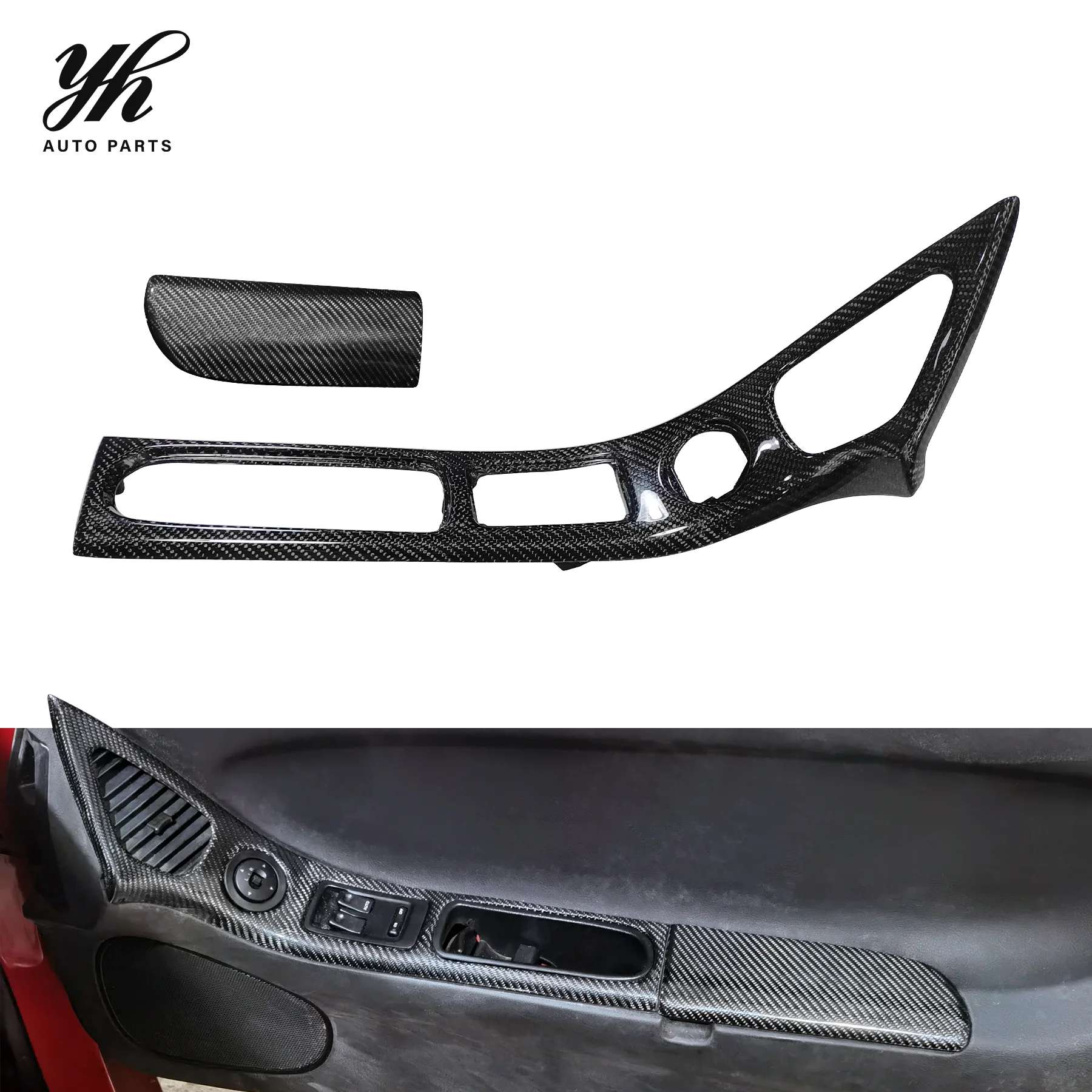 

For 1992-1997 RX7 FD3S RHD Inner Door Handle Replacement RHS(Right Hand Side) 2pcs Carbon Fiber