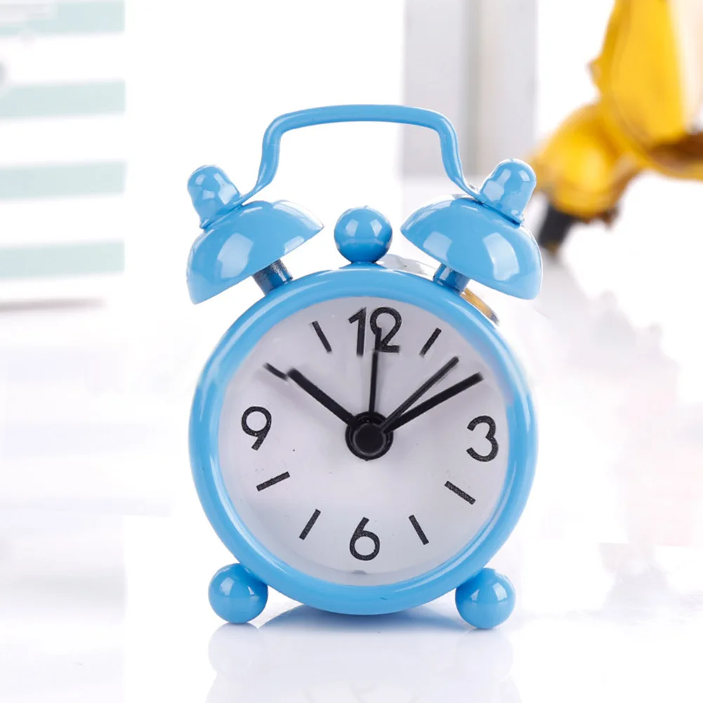 Classic Double Bell Alarm Clock  Analog Clocks  Slim and Smart Design  Metal Construction  Perfect for Gentle Awakening