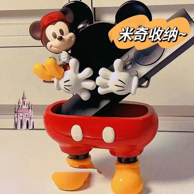 New Cute Mickey Remote Control Storage Phone Holder Mickey Mouse Multifunctional Desktop Ornament Placement Rack Decoration