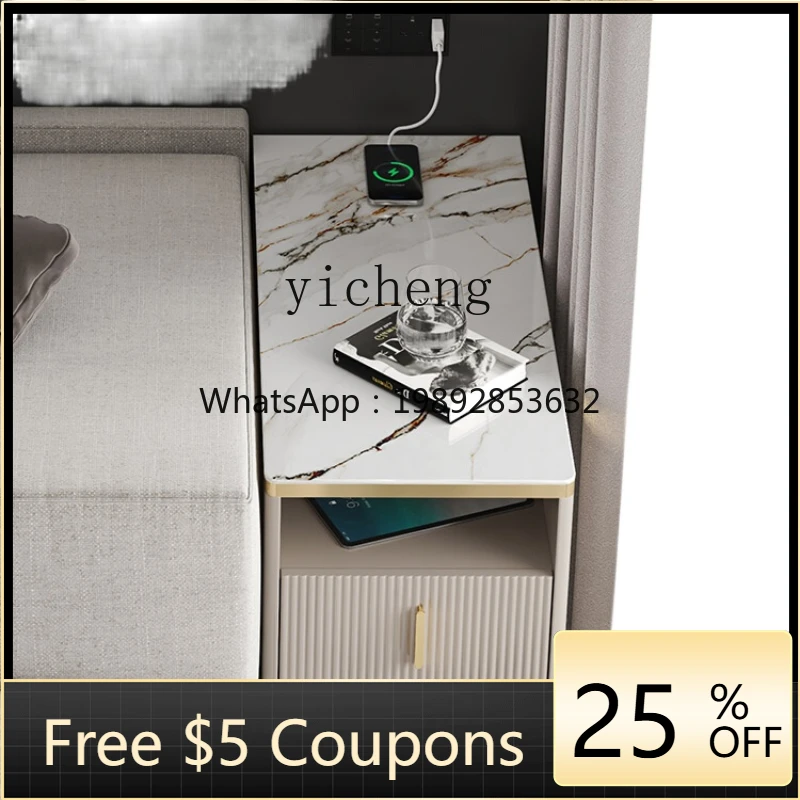 

ZZ Sofa Side Cabinet Storage Cabinet Solid Wood Coffee Table Narrow Cabinet Gap Storage