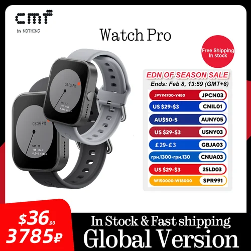 글로벌 버전 CMF by Nothing Watch Pro 1.96