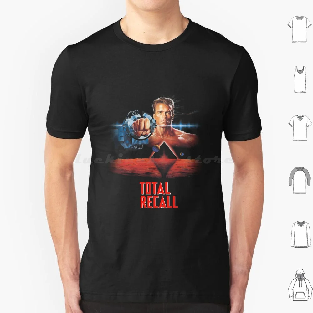 Total Recall T Shirt Cotton Men Women DIY Print Total Recall Arnold Arnold Schwarzenegger Schwarzenegger Sci Fi Movie