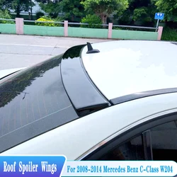 For Mercedes Benz C Class W204 Spoiler C250 C300 Sedan Rear Window Roof Spoiler 2008-2014 ABS Plastic Tuning BodyKit Accessories