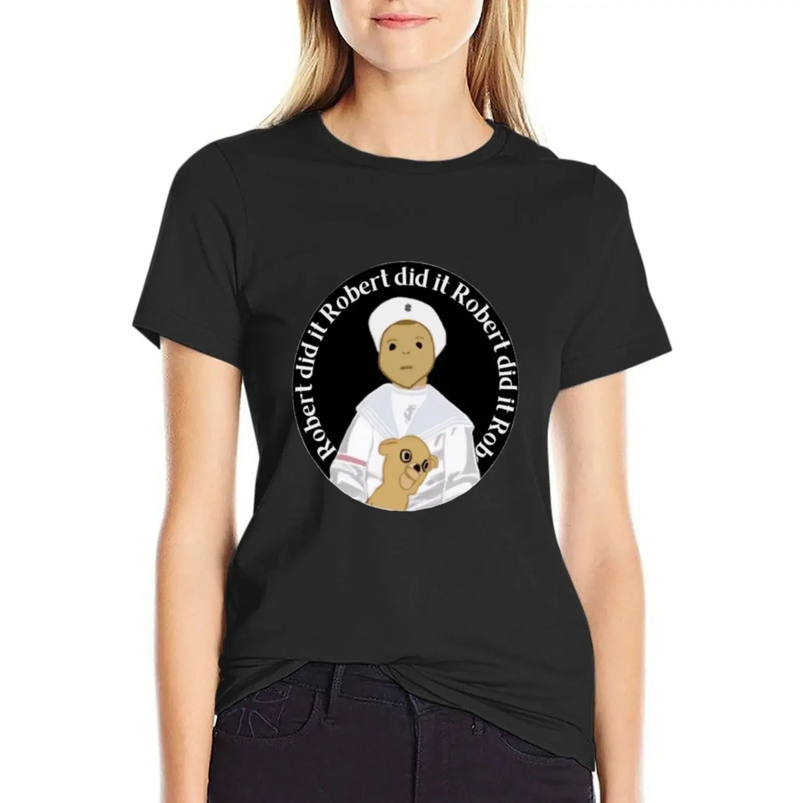 

Robert the Doll T-Shirt blanks anime clothes graphics T-shirts for Women