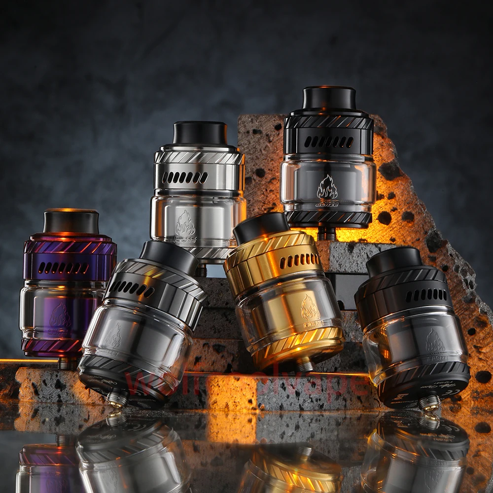 Authentische ThunderHead Creations Mike Vapes Blaze MAX RTA Wiederaufbaubarer Tankzerstäuber 5,5 ml / 7 ml 30 mm Durchmesser Vape Tankzerstäuber