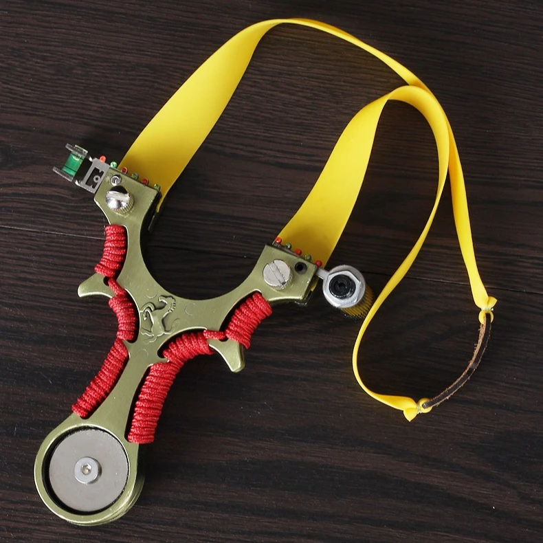 

Outdoor Alloy Quick Flattening Skin-free Elastic Bow Horizontal Level Aiming Sports Competition Precision Hunting EDC Tool