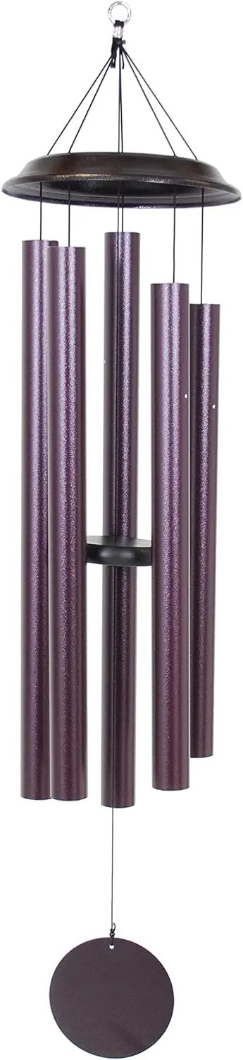 by Wind River - 59 inch Plum Wind Chime for Patio, Backyard, Garden, and Outdoor décor (Aluminum Chime) Made in The USA