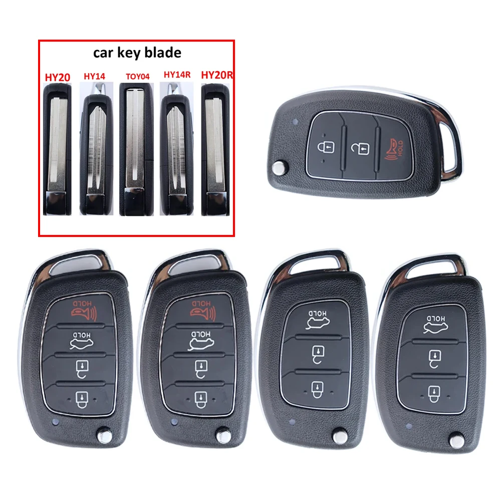 Car Key Shell Auto Key Housing Case Fob for Hyundai/SANTA FE/IX35/Tucson/Solaris/ELANTRA/Verna/IX35/I20/I45/I40/IX45/HB20