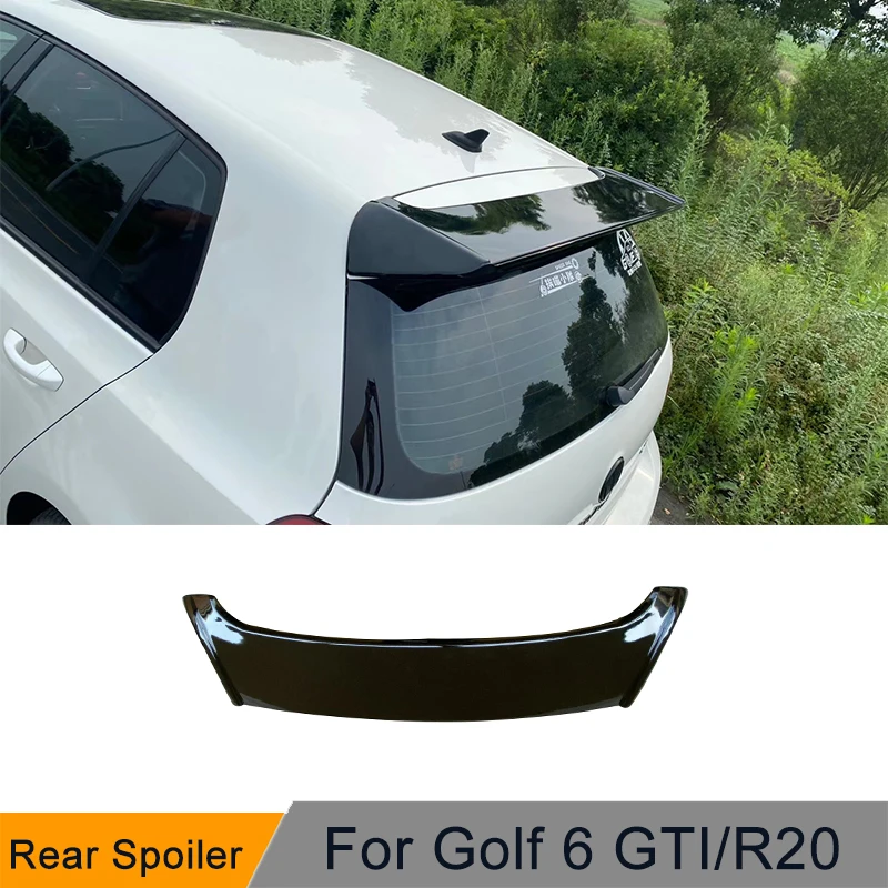 

For Volkswagen VW Golf 6 MK6 GTI R Spoiler Carbon Fiber rear roof spoiler VW Golf Rear Spoiler For Golf 6 GTI/R20