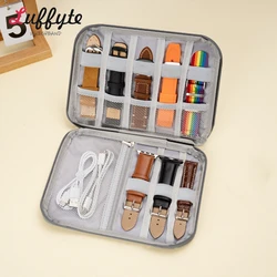 Watchband Box for Apple Watch Strap Case Data Cable Travel Smart Watch Wriststrap Storage Bag Box Watches Organizer