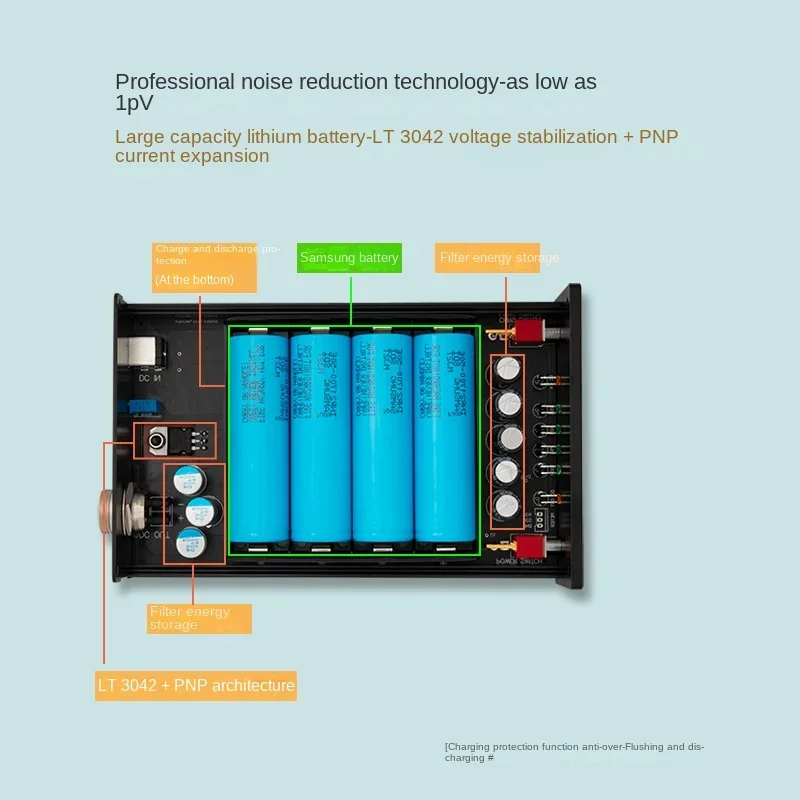 Imagem -03 - Lhy Audio-linear Regulada Fonte de Alimentação da Bateria Baixo Ruído Alta Precisão dc 12v 2a Lh3042