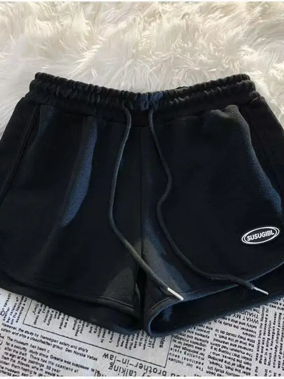 

Широкие брюки с высокой талией больших размеров, быстросохнущие, повседневные летние брюки для женщин больших размеров, удобные свободные шорты