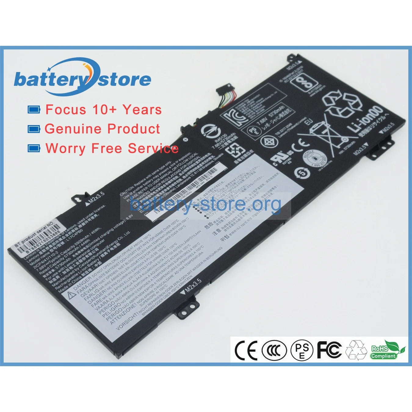 Genuine Original Laptop Batteries for Yoga 530 14,SB10W67331,530S,530-14ARR,530-14,IdeaPad -14IKB,xiaoxin Air 14,7.68V,4 Cell